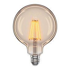 LED лампа VELMAX V-Filament-Amber-G125, 4W, E27, 2200K, 400Lm