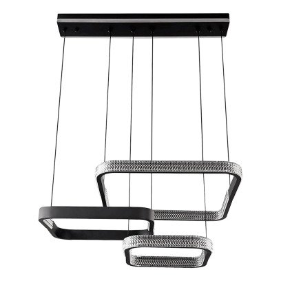 LED світильник VELMAX V-PL-ELEGANCE-S, 2*60W, 3000K-6500K, 7200Lm, пульт ДК, 23-46-73