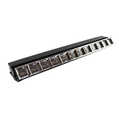 Трековий лінійний поворотній LED світильник VELMAX V-TRL-LA, 30W, 2400Lm, 4100K, 220V, чорний, 25-31-76