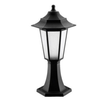 Світильник парковий FLORA, 40W, E27, IP44, ударост. PC/PP, чорний, (016 038 010116)., 38-52-20