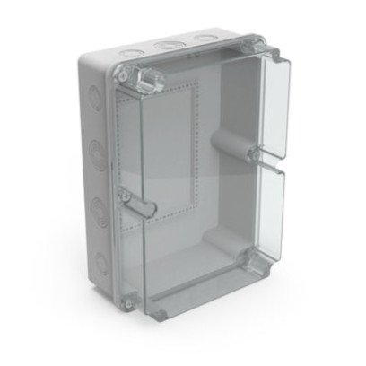 Бокс 225X311X130, термопластик/полікарбонат, IP 65, сірий/прозорий, Mutlusan, (001 046 071130 00 44), 60-39-68