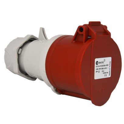 Розетка силова 16А/4 (3Р+РЕ) IP44, TP electric (3122-304-1601), 62-66-41