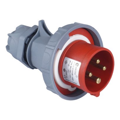 Вилка силова 16А/4 (3Р+РЕ) IP67, TP electric (3123-301-1600), 62-66-60