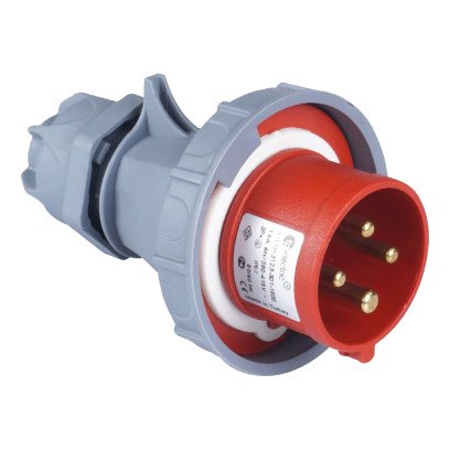 Вилка силовая 32А/4 (3Р+РЭ) IP67, TP electric (3127-301-1600), 62-67-80