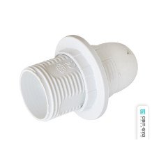Патрон Е14 люстровий, пластик, білий