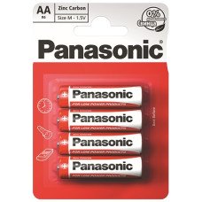 Батарейка R 6 RED ZINC, PANASONIC (R6REL/4BP)