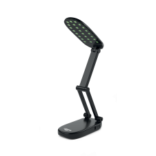 LED лампа настільна LEBRON L-TL-L, 6W, 4100K, Lead-acid, чорна, з блоком живлення