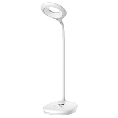 LED лампа настольная LEBRON L-TL-L-44, 4W, 4100K, Li-ion 1200mAh, белая, USB, 15-13-44