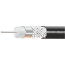Кабель MARSO коаксіальний TV RG6U, CCS, 32W, 75 Ом, чорний