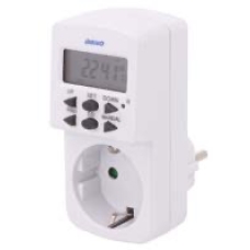 Реле часу тижневе електронне в розетку 8A, 1800W