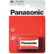 Батарейка 6F22/1BL 9V RED ZINC, PANASONIC (6F22REL/1BP)
