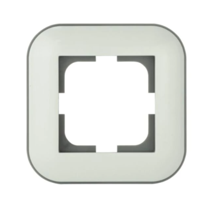 Рамка 1-а LOFT білий+сірий