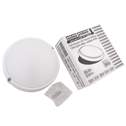 Світильник LED Round Ceiling 12W-220V-960L-4200K-IP65 TNSy, TNSy5000103