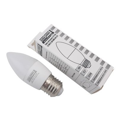 Светодиодная лампа LED Bulb-C37-6W-E27-220V-4000K-540L ICCD TNSy, TNSy5000038