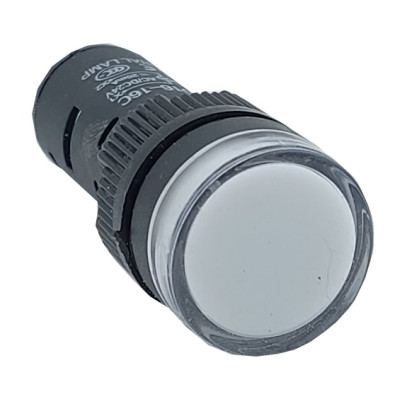 Лампа AD16DS d16mm 24В AC/DC біла TNSy, TNSy5500242