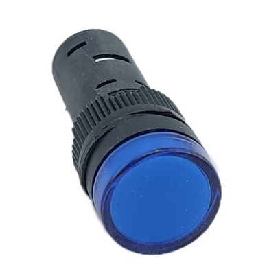Лампа AD16DS d16mm 230В AC синій TNSy, TNSy5500250