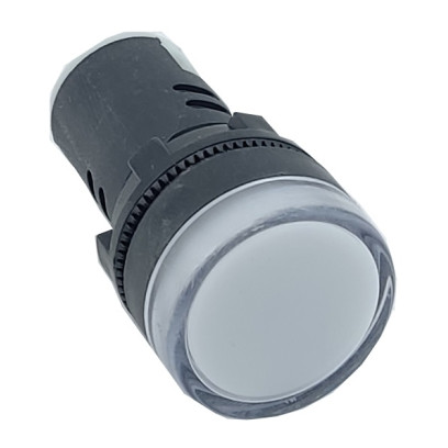 Лампа AD22DS d22mm 24В AC/DC біла TNSy, TNSy5500232