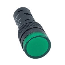 Лампа AD16DS d16mm 230В AC зеленый TNSy