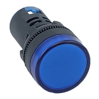 Лампа AD22DS d22mm 24В AC/DC синій TNSy, TNSy5500240