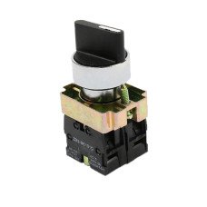 Перемикач XB2-BD53 1NO+1NO "I-0-II" стандартна ручка з самоповерненням TNSy