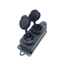 Розетка двомісна із захисними кришками RUBBER IP44 TNSy, TNSy5000076 Розетка двомісна із захисними кришками RUBBER IP44 TNSy, TNSy5000076