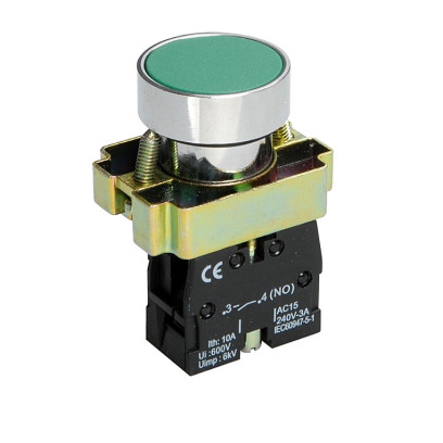 Кнопка XB2-BA31 1NO без подсветки зеленый TNSy, TNSy5500273