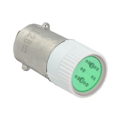 Лампа змінна LEDBA9S AC/DC 12B зелена TNSy, TNSy5500936