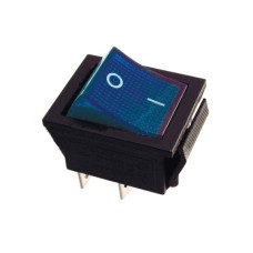 KCD2-202N BL/B 220V Переключатель 1 клав. синий с подсветкой TNSy