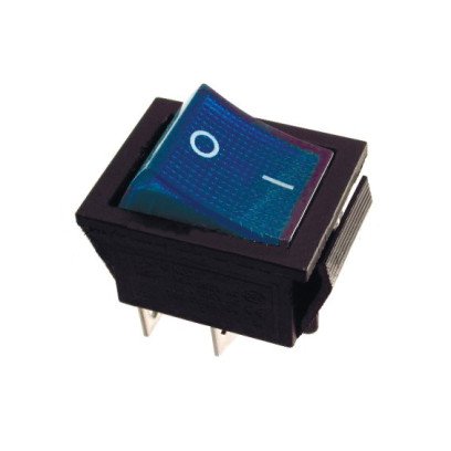 KCD2-202N BL/B 220V Переключатель 1 клав. синий с подсветкой TNSy, TNSy5500777