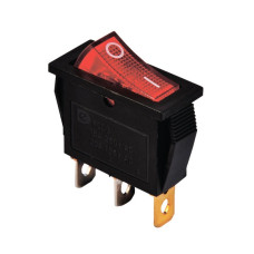 KCD3-101N R/B 220V Перемикач 1 клав. червоний з підсвіткою TNSy