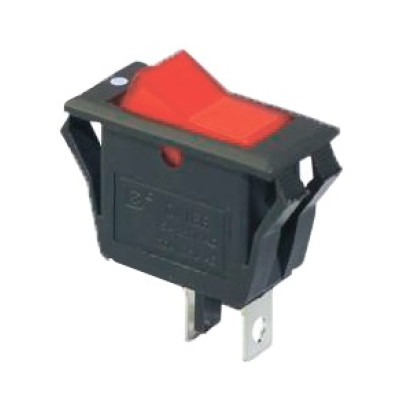 KCD3-2-101V R/B  Перемикач 1 клав, червоний з підсвічуванням TNSy, TNSy5500858