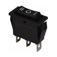 KCD3-103 B/B 220V Перемикач 1 клав. перекидний чорний TNSy