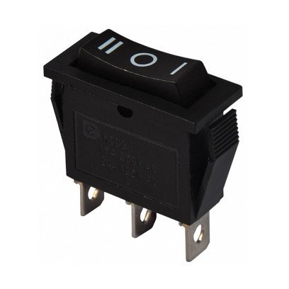 KCD3-103 B/B 220V Перемикач 1 клав. перекидний чорний TNSy, TNSy5500849