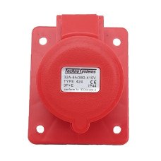 Розетка 424 скрыта 3Р+PЕ 32А 380В IP44 TNSy