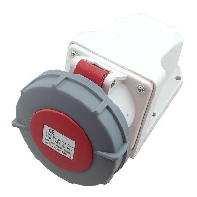 Розетка 1242 PRO стаціонарна 3Р+PЕ 32А 380В IP67 TNSy, TNSy5502050