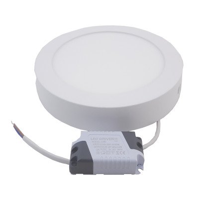 Світильник накладний LED Round Downlight 12W-220V-850L-4000K Alum TNSy, TNSy5000135