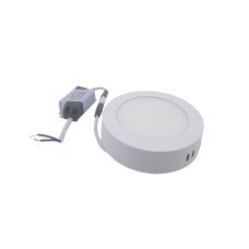 Светильник накладной LED Round Downlight 6W-220V-420L-4000K Alum TNSy