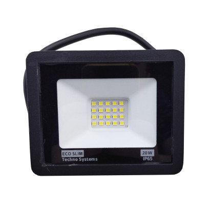 Прожектор LED 20W ECO Slim 220V 1400Lm 6500K IP65 TNSy, TNSy5000236
