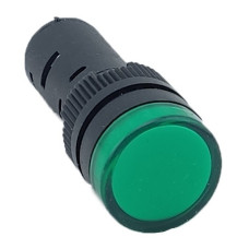 Лампа AD16DS d16mm 12В AC/DC зеленый TNSy