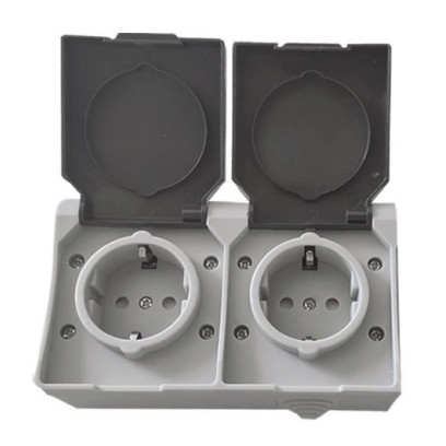 Розетка накладна 2-а з/к IP54 TNSy SURFACE, TNSy5000170