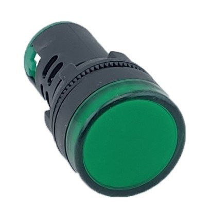 Лампа AD22DS d22mm 12В AC/DC зелений TNSy, TNSy5502201 Лампа AD22DS d22mm 12В AC/DC зелений TNSy, TNSy5502201