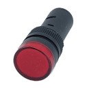 Лампа AD16DS d16mm 12В AC/DC червоний TNSy, TNSy5502223