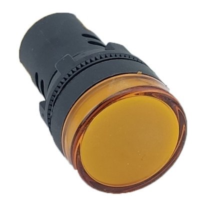 Лампа AD22DS d22mm 12В AC/DC жовтий TNSy, TNSy5502200