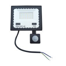 Прожектор LED 20W ULTRA Slim 220V 1800Lm 6500K IP65 з датчиком руху TNSy