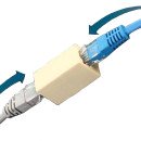 Проходной адаптер кат.5e UTP, тип RJ45 + RJ45 TNSy, TNSy5503258