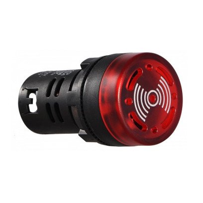 Зуммер AD22SM 220В АC красный TNSy, TNSy5503358