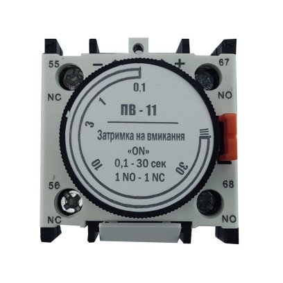 Приставка ПВ11 затримка на вмик. 0.1-30сек. 1NO+1NC TNSy, TNSy5504017