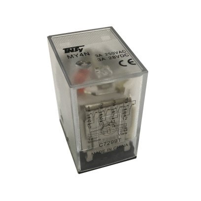 Реле промежуточное РП24-MY4 3А 12DС LED 4p TNSy, TNSy5505038