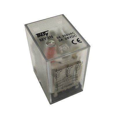 Реле проміжне РП23-MY3 3А 12DС LED 3p TNSy, TNSy5505014