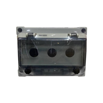 Корпус КП103 PRO IP65 для кнопок, 3 місця з прозорою кришкою TNSy, TNSy5505369